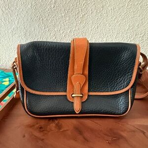 Dooney & Bourke Black and Brown Crossbody Bag